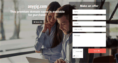 Desktop Screenshot of anygig.com